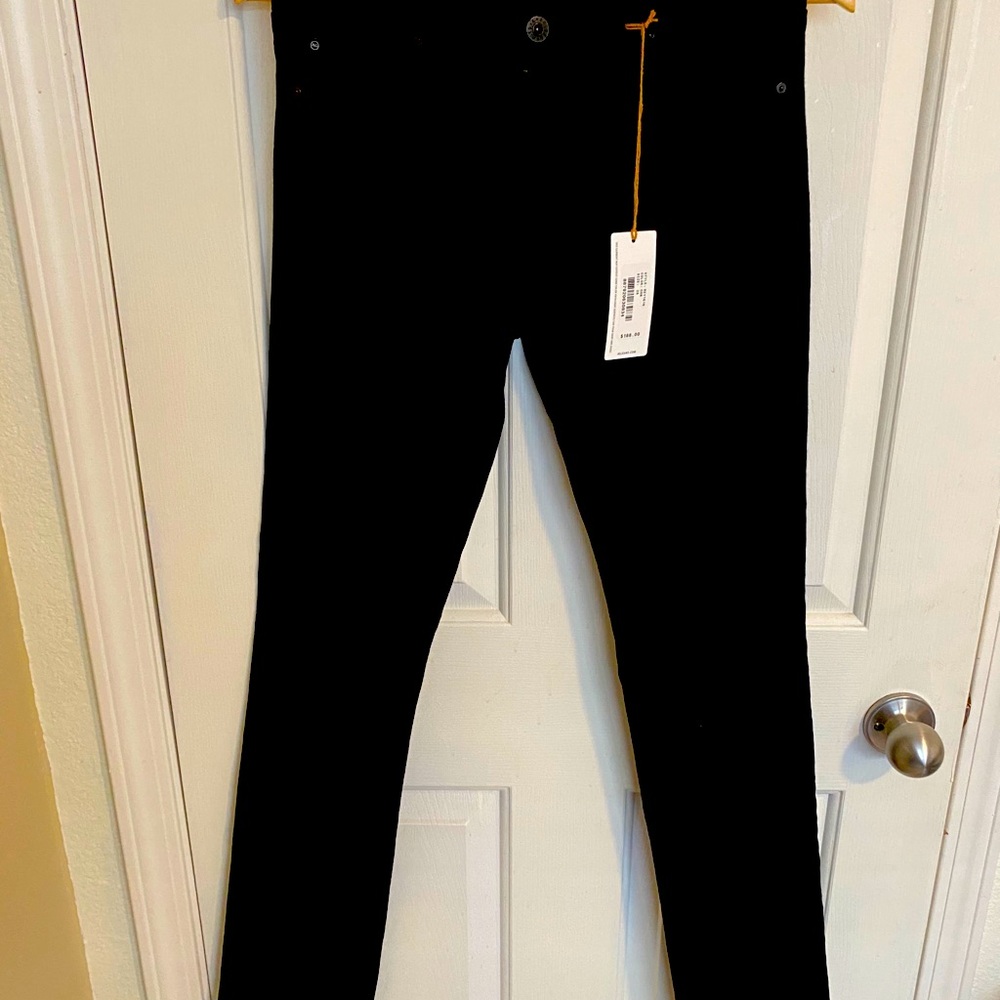 AG Harper black denim size 28